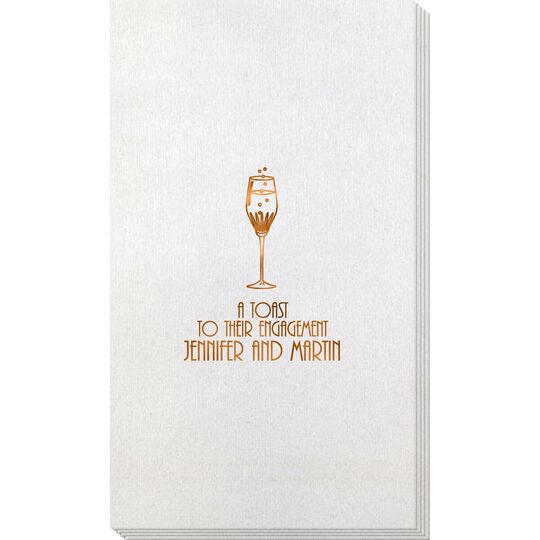 Bubbly Champagne Bamboo Luxe Guest Towels